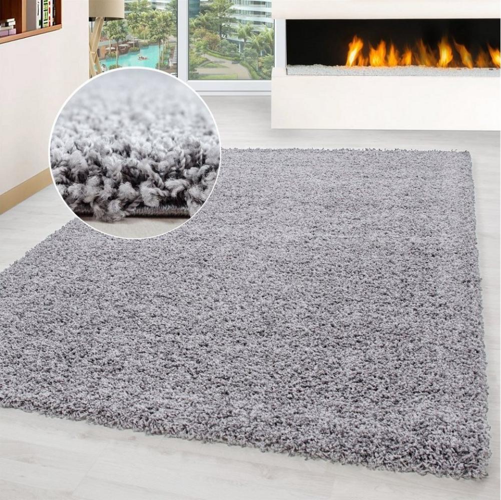 Miovani Hochflor-Teppich Teppich Shaggy Hochflorteppich Wohnzimmer Schlafzimmer Langflor, Rund, Höhe: 30 mm Bild 1