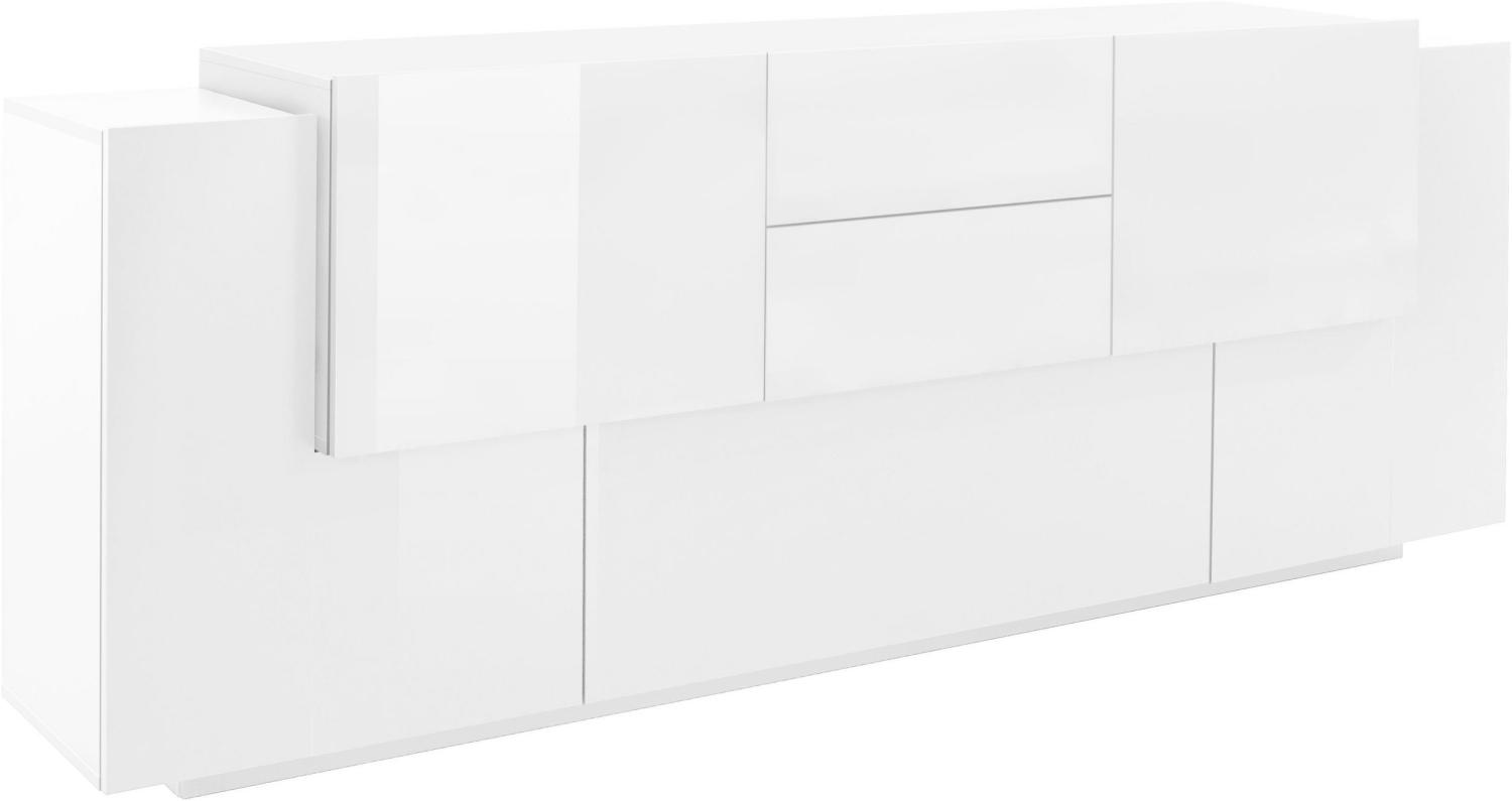 Sideboard >Coro< (BxHxT: 220x86x45 cm) in weiß - 220x86x45 (BxHxT) Bild 1