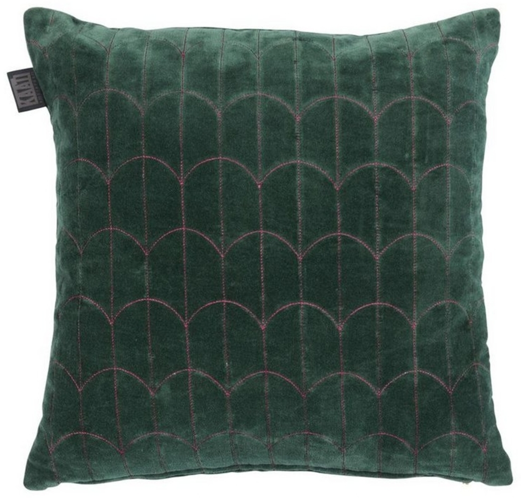KAAT Amsterdam Dekokissen Saga_Green_UV_UV_43x43 1 Zierkissen 43 x 43 cm, Dekokissen Couch kissen Sofa Kissen Bild 1