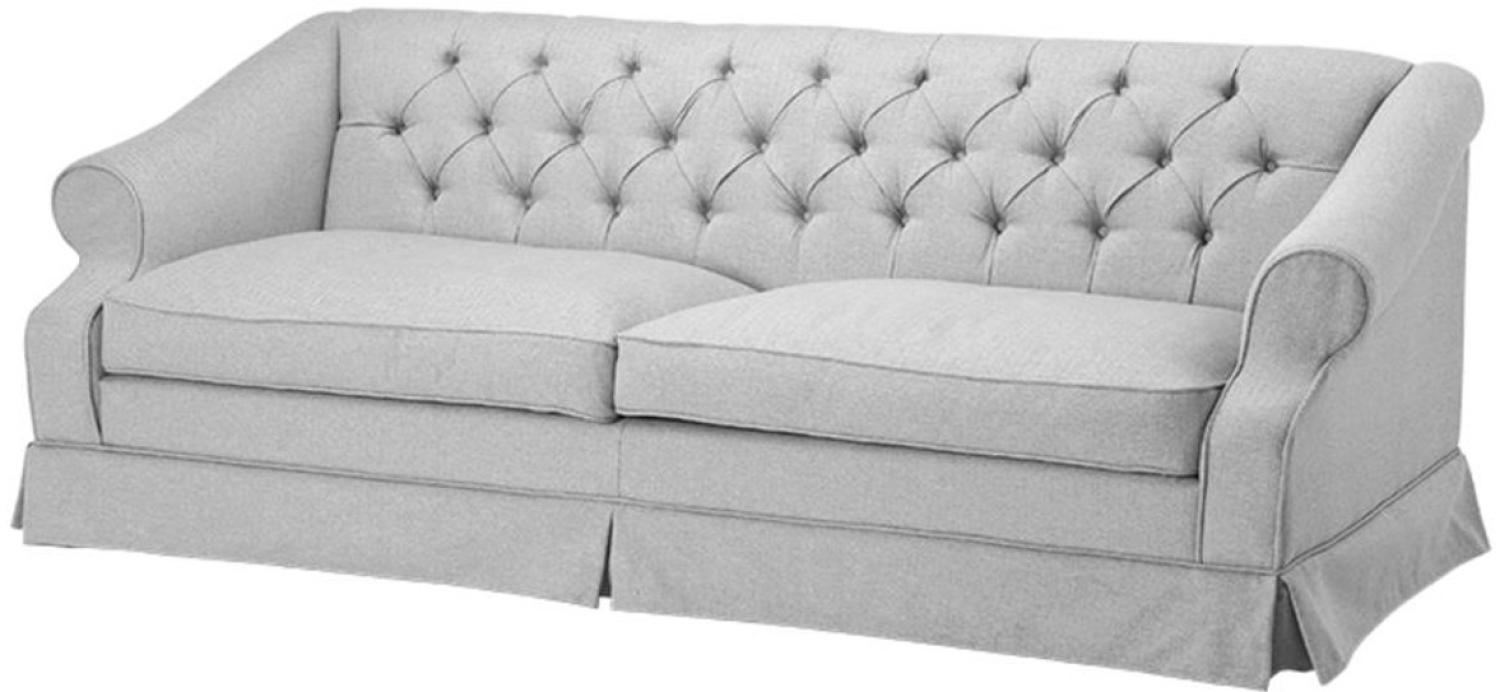 Casa Padrino Designer Sofa Hellgrau 210 x 93 x H. 79 cm - Wohnzimmermöbel Bild 1