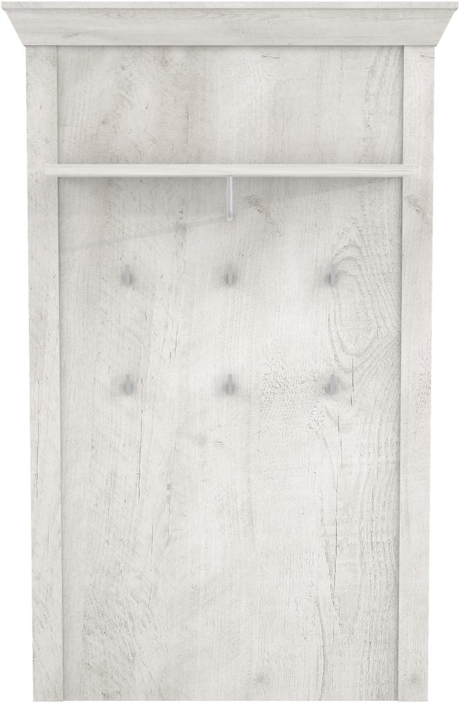 FORTE Kashmir Kleiderpaneel, Holzwerkstoff, Weiß/Beige, 97,3 x 153,6 x 27,5 cm Bild 1