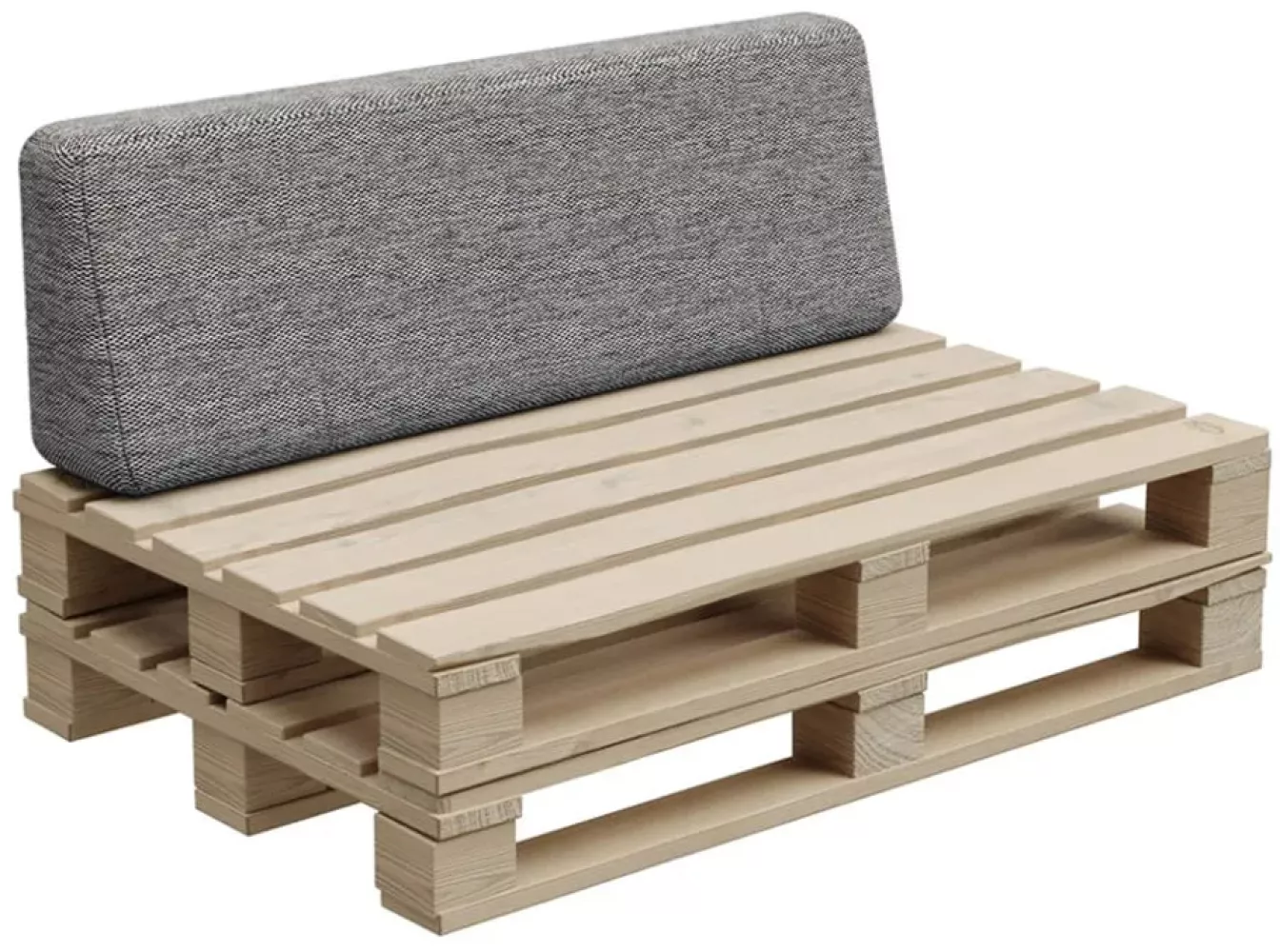 Gutekissen®, Palettenkissen, Palletenpolster, Gartenkissen, Palettenauflagen, Sofa, Kissen, Polster, Auflagen Indoor Outdoor PFBG (Rückenlehne 120x35, Dunkelgrau) Bild 1