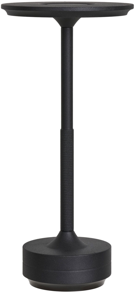 Tischleuchte, Metall, wiederaufladbar, schwarz Bild 1