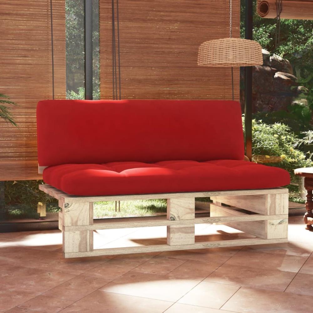 vidaXL Outdoor-Mittelsofa Paletten Imprägniertes Kiefernholz Bild 1