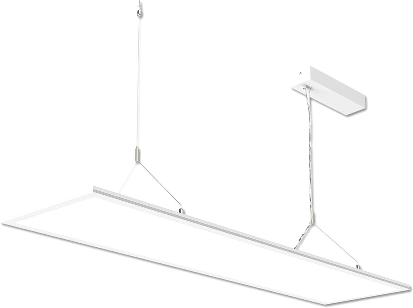 ISOLED LED Office Hängeleuchte Up+Down, 20+20W, 30x120cm, weiß, UGR Bild 1