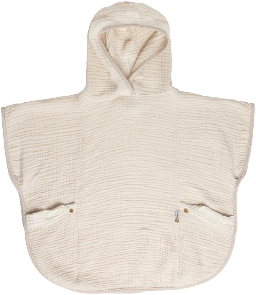 Bebe-Jou Pure Cotton Poncho Sand Beige Bild 1