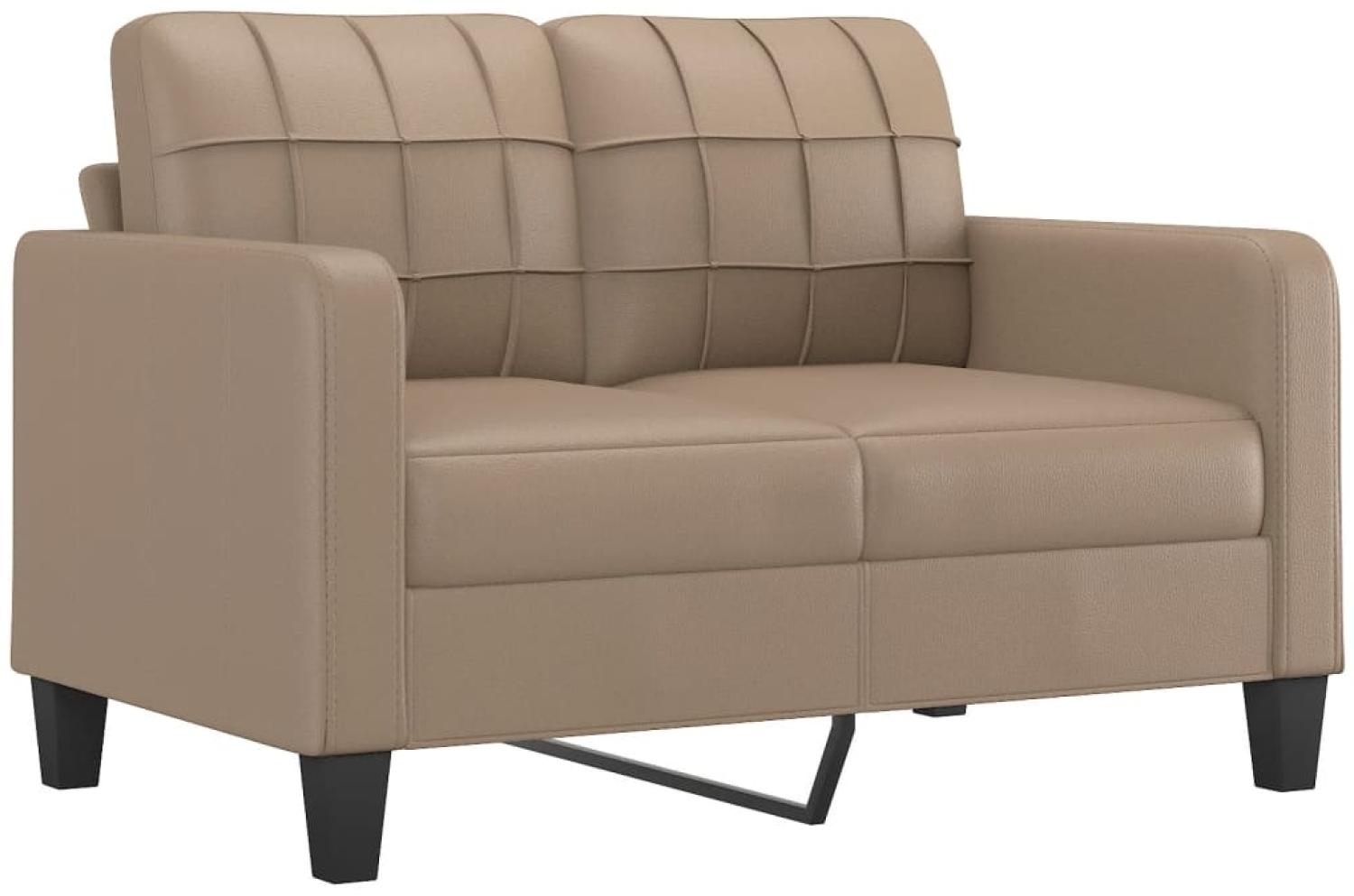 vidaXL 2-Sitzer-Sofa Cappuccino-Braun 120 cm Kunstleder 359116 Bild 1