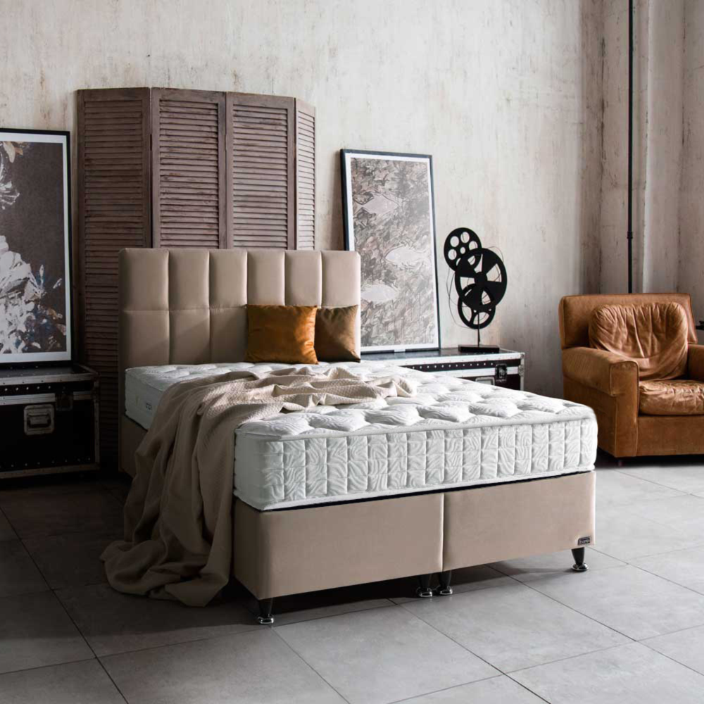 Bambi Boxspringbett Funktionsbett mit Matratze Golden Prime 140x200 Bild 1