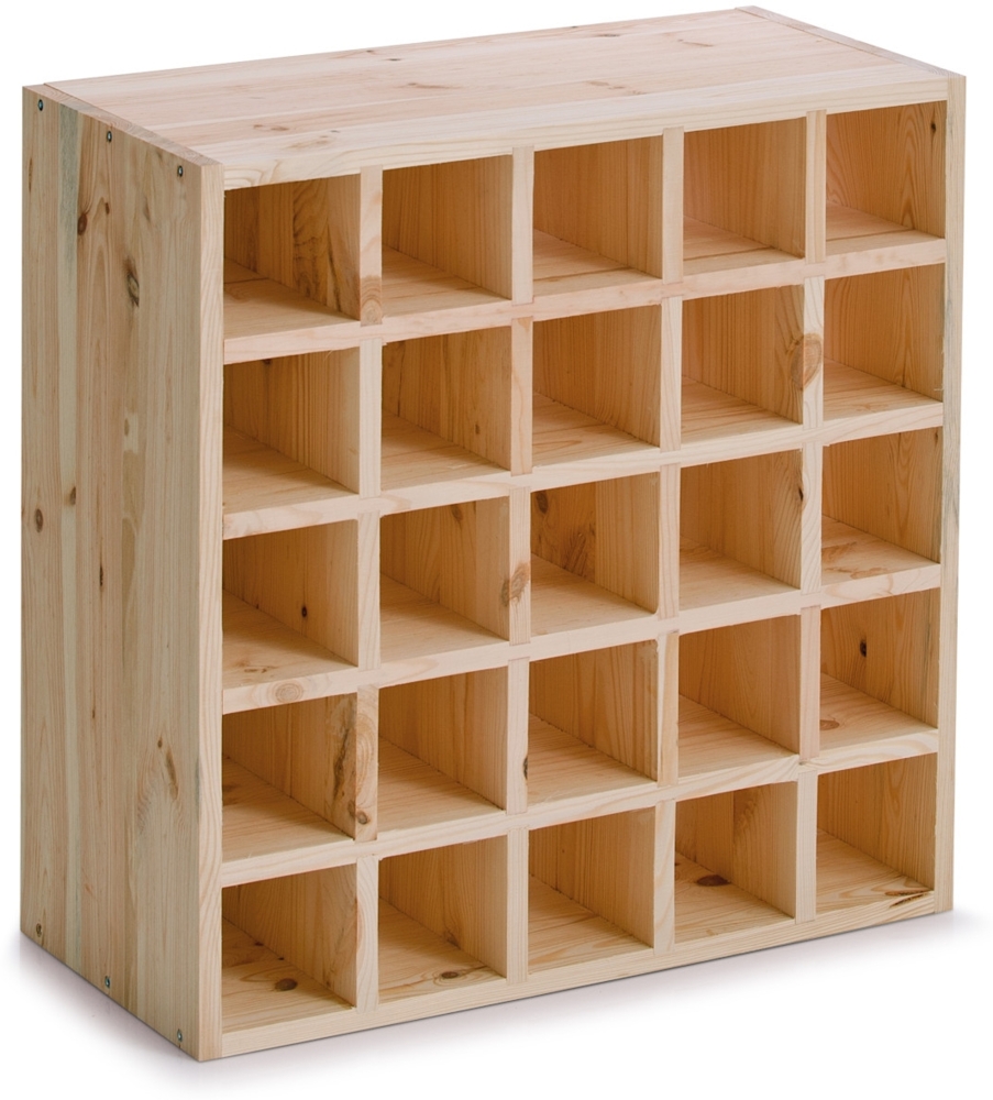 ZELLER Weinregal 13172 für 25 Flaschen, zertifiziertes Kiefernholz / Weinflaschen-Regalsystem Bild 1