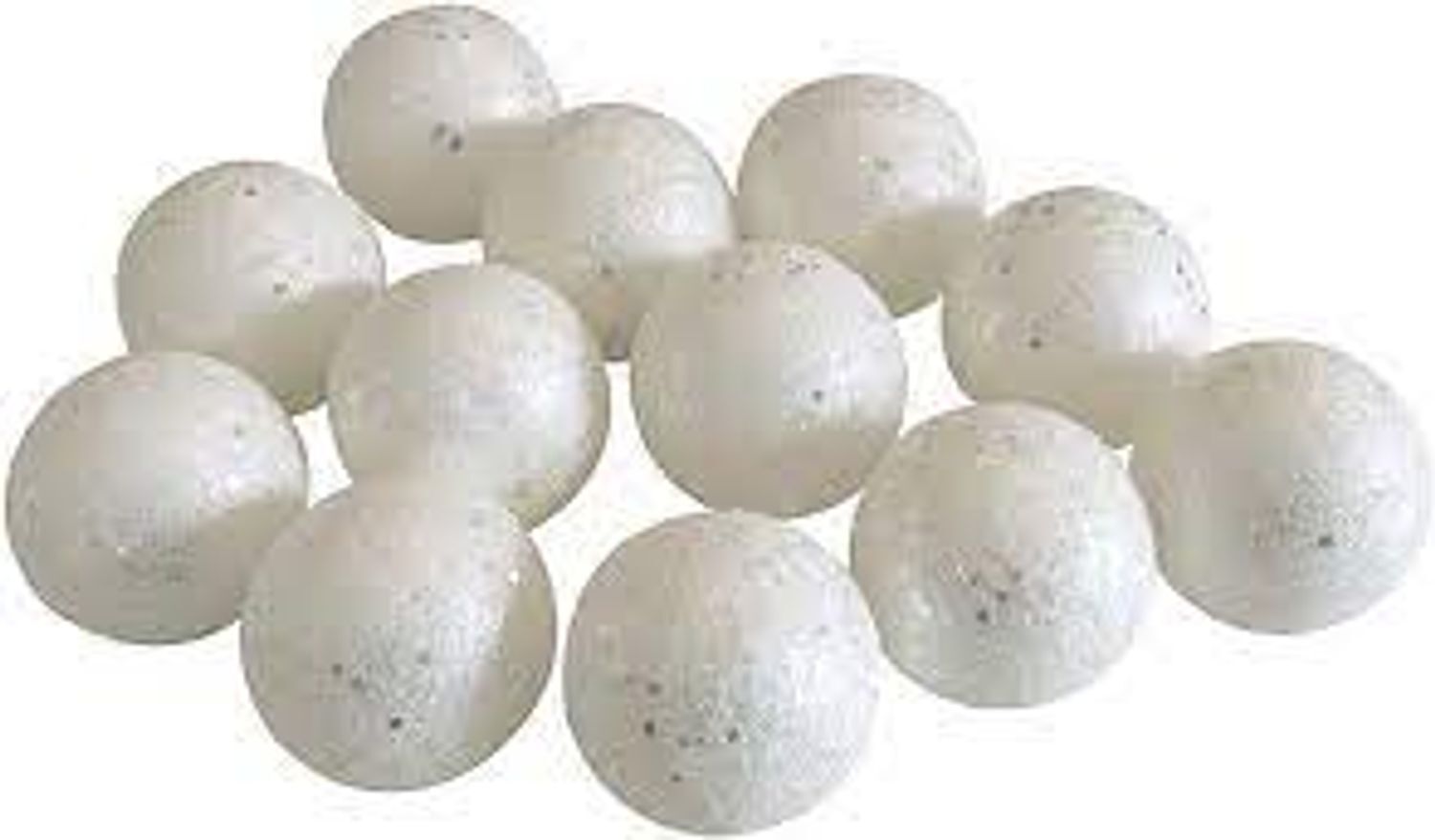 Weihnachtsbaumkugeln-Schneeball 12er-Set 8cm Christbaumkugeln Weihnachtsdeko Bild 1
