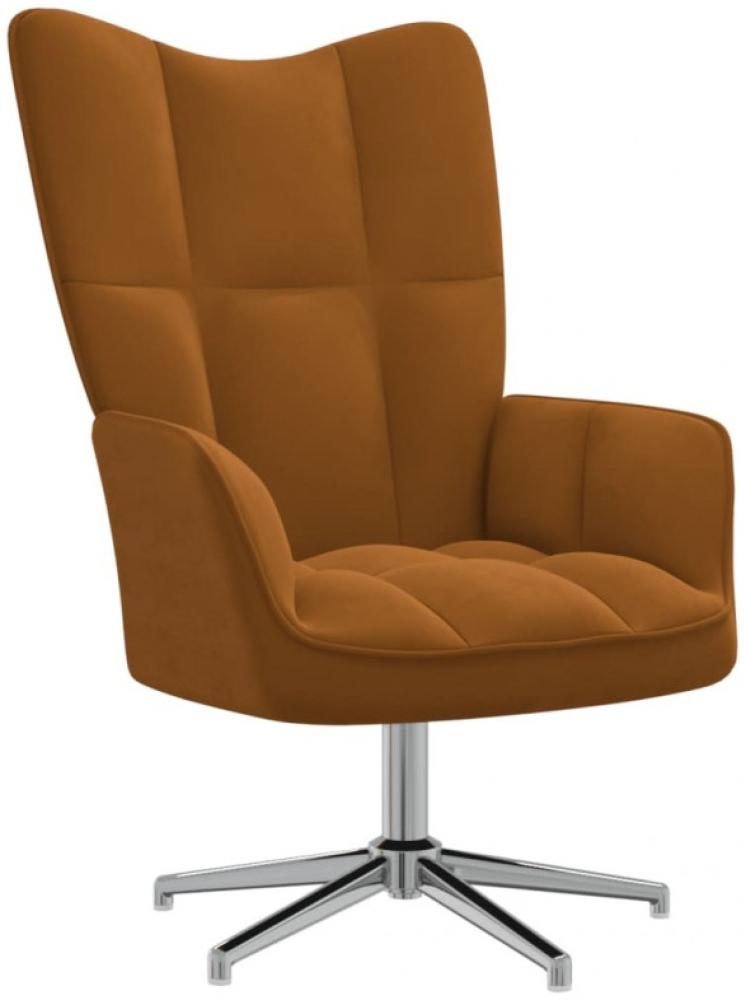 vidaXL Relaxsessel Braun Samt [328125] Bild 1