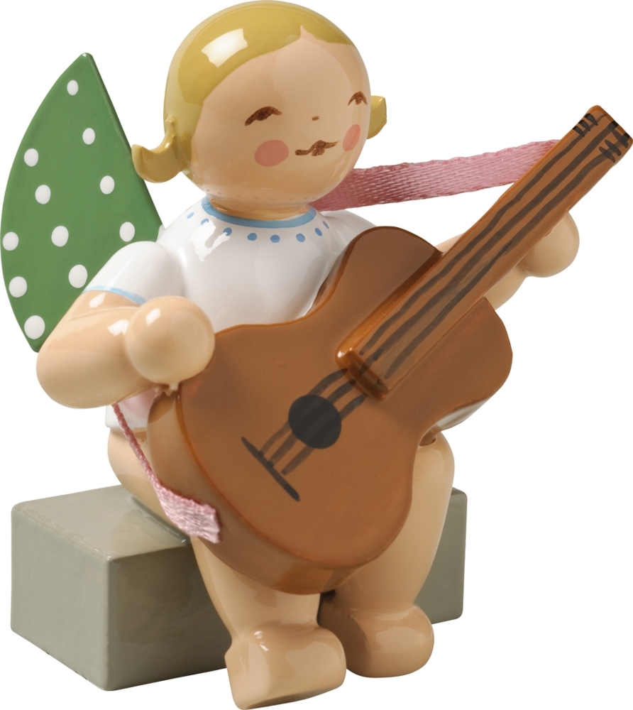 Wendt & Kühn Engel mit Gitarre sitzend Bild 1