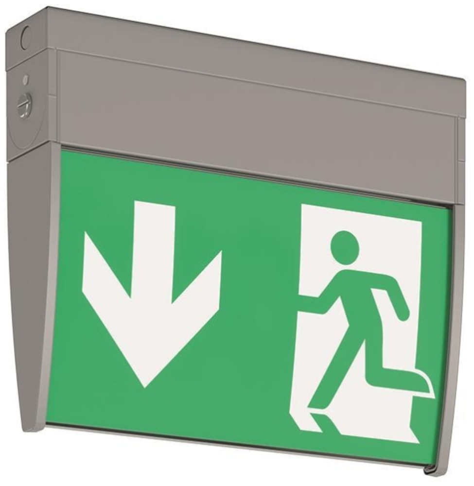 RZB LED-Rettungszeichenleuchte silber 652219.004 Bild 1