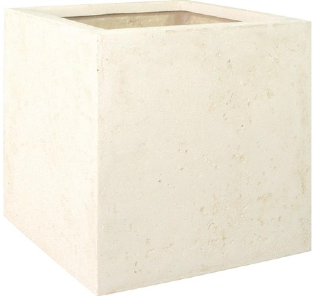 Polystone Pflanzwürfel - glatte Oberfläche 40 cm crème Bild 1