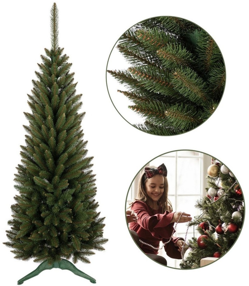 Sarcia. eu Künstlicher Weihnachtsbaum Künstlicher Weihnachtsbaum Klassische Fichte schlank PVC 90cm Bild 1