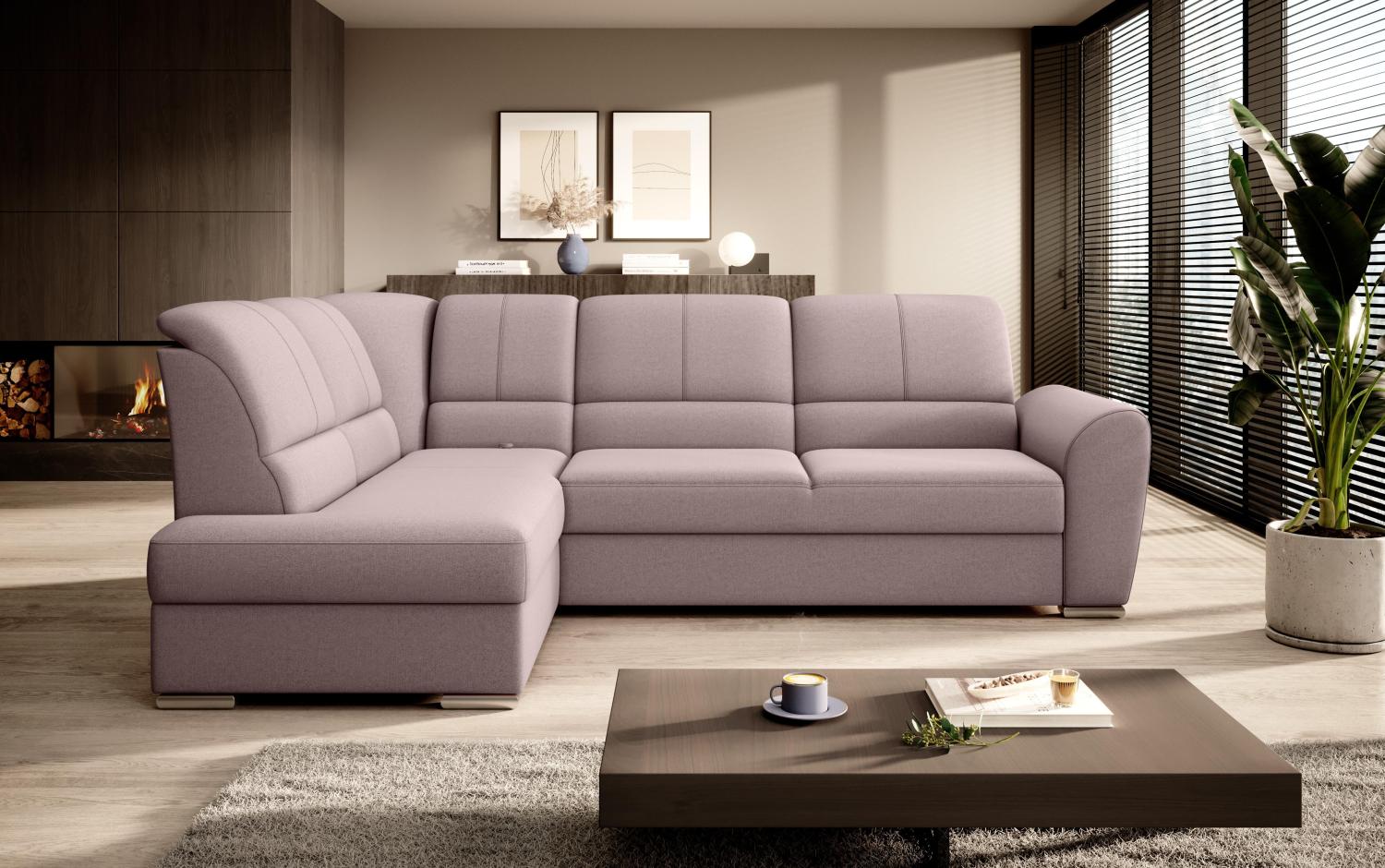 Wohnideebilder Siber Rosa Ecksofas & Eckcouches CO-SIB-LT-101GO Bild 1