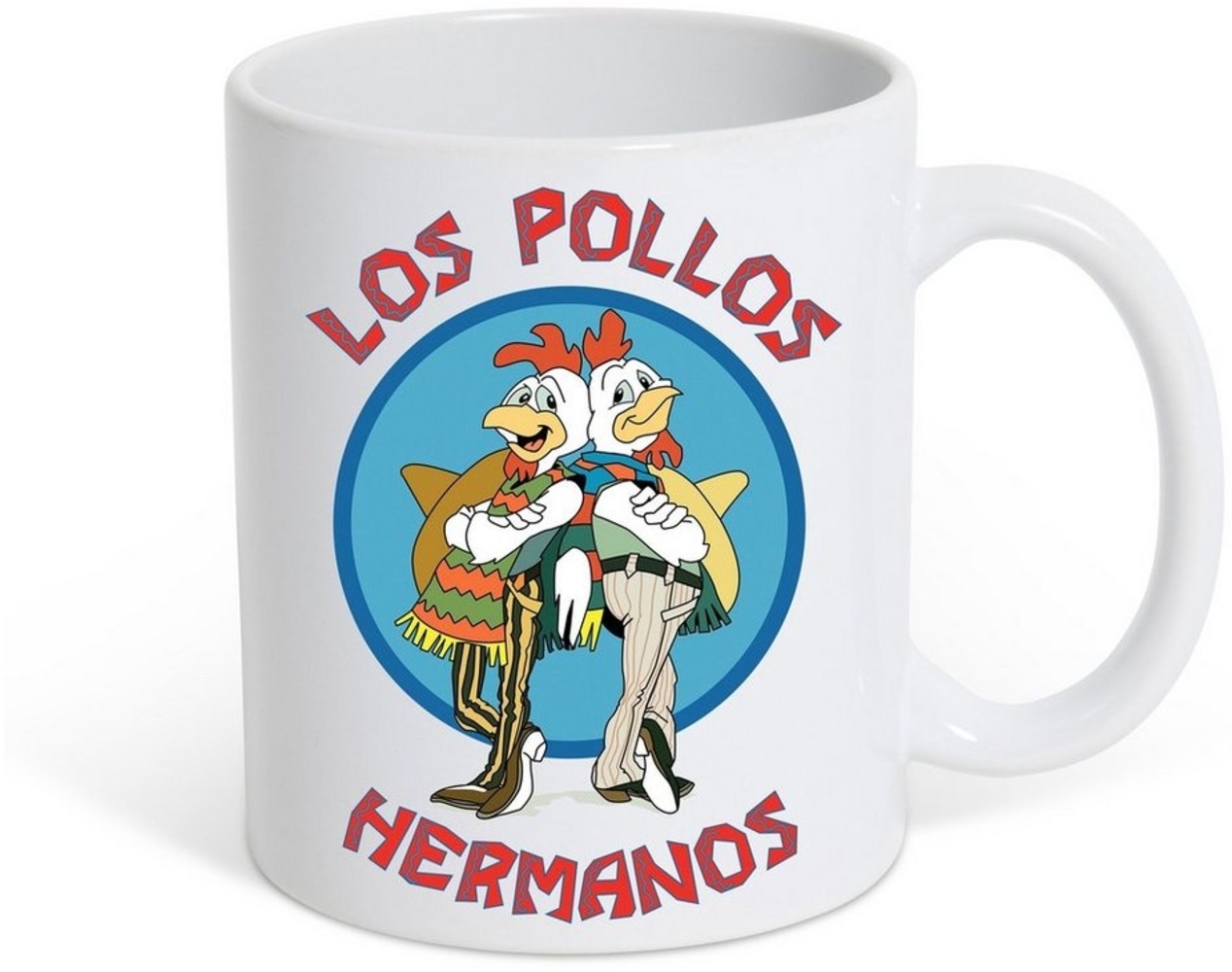 Youth Designz Tasse Los Pollos Hermanos Kaffeetasse Geschenk mit lustigem Fun Print Spruch, Keramik Bild 1