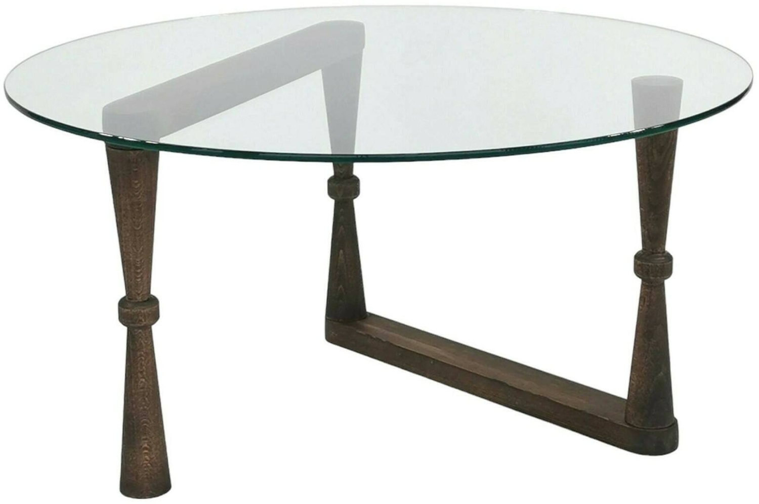 Dmora Wohnzimmertisch Belvi, Niedriger Wohnzimmertisch, Kaffeeregal, Couchtisch für Sofa, 80x80h41 cm, Nussbaum Bild 1