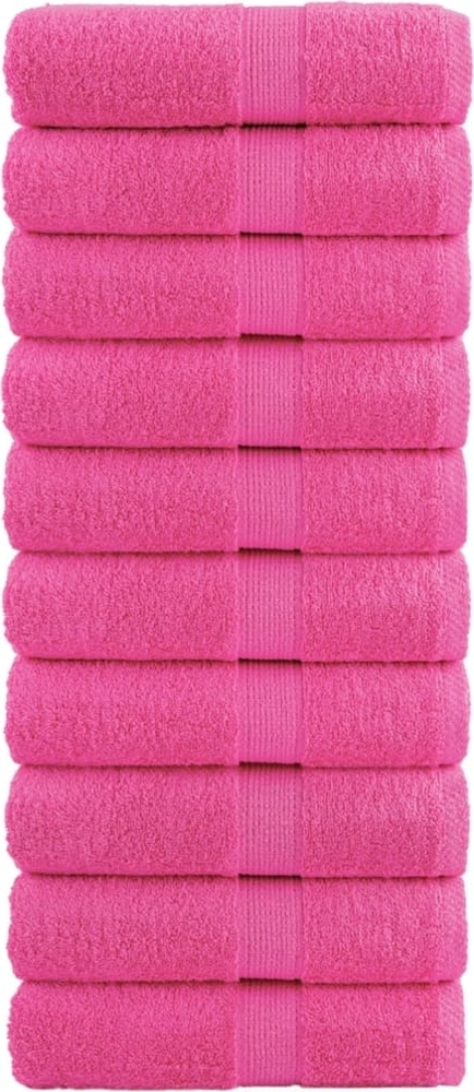 Premium-Waschlappen 10 Stk. Rosa 30x30cm 600g/m² 100% Baumwolle 137517 Bild 1