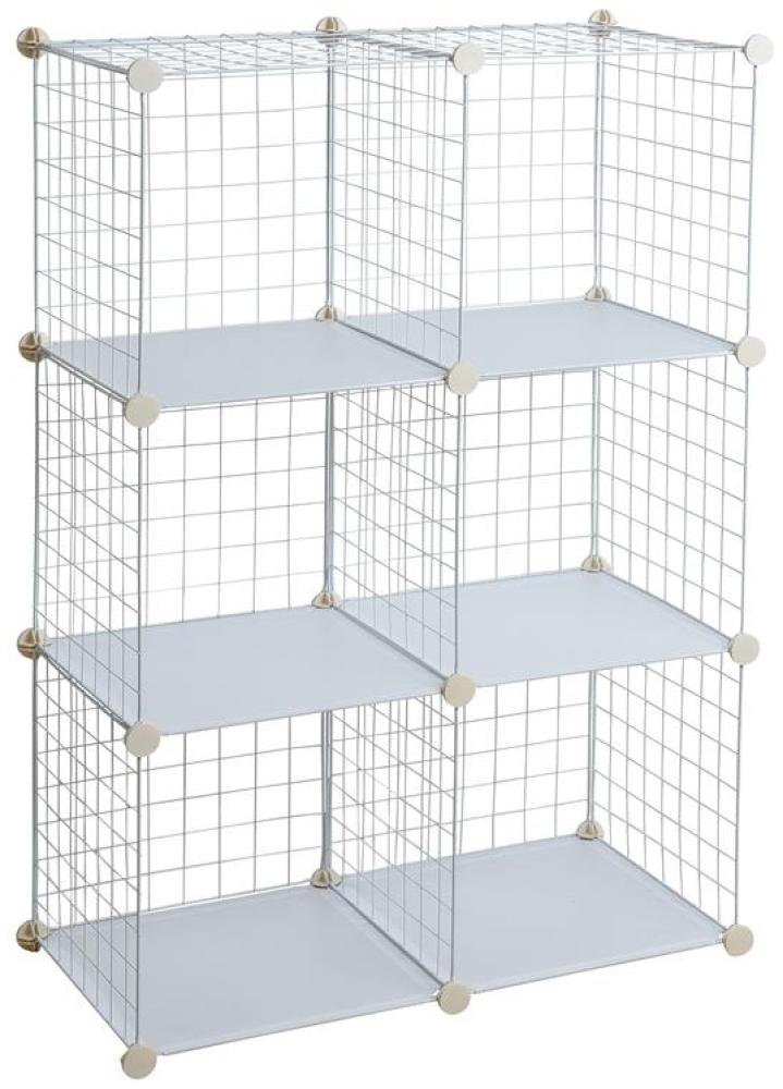 Regalsystem Gitter 6 Fächer o. Türen RES-Gitter-6F Bild 1