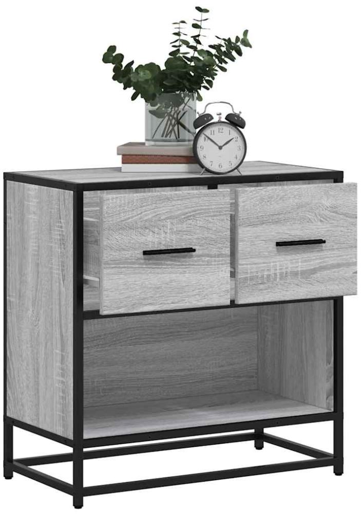 vidaXL Nachttisch Grau Sonoma 60x31x60 cm Holzwerkstoff und Metall 848697 Bild 1