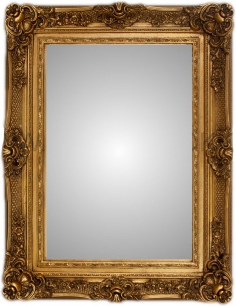 Casa Padrino Barock Wandspiegel Gold Höhe 130 cm, Breite 96 cm - Edel & Prunkvoll Bild 1