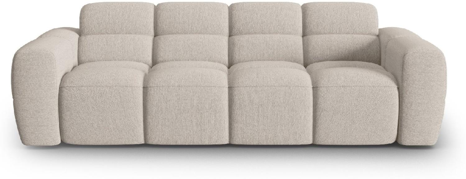 Micadoni Sofa Lisa 4-Sitzer Strukturierter Stoff Sand Bild 1