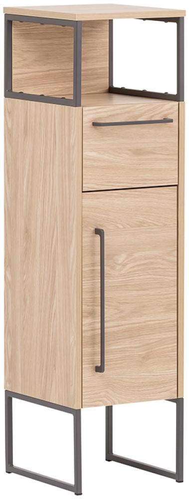 SCHILDMEYER Seitenschrank Unterschrank Badschrank Eiche hell 30,4x112,5x33,1 cm Bild 1