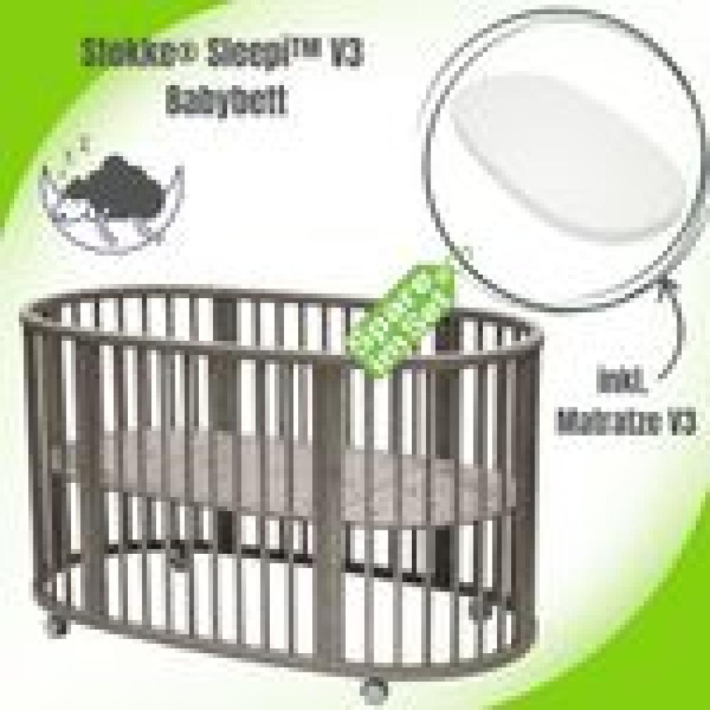 Stokke® Sleepi™ V3 inkl. Matratze Hazy Grey Bild 1