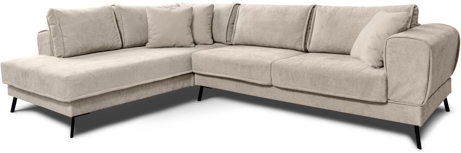 Pacifico Ecksofa Links, Orinoco - Beige-grau Bild 1