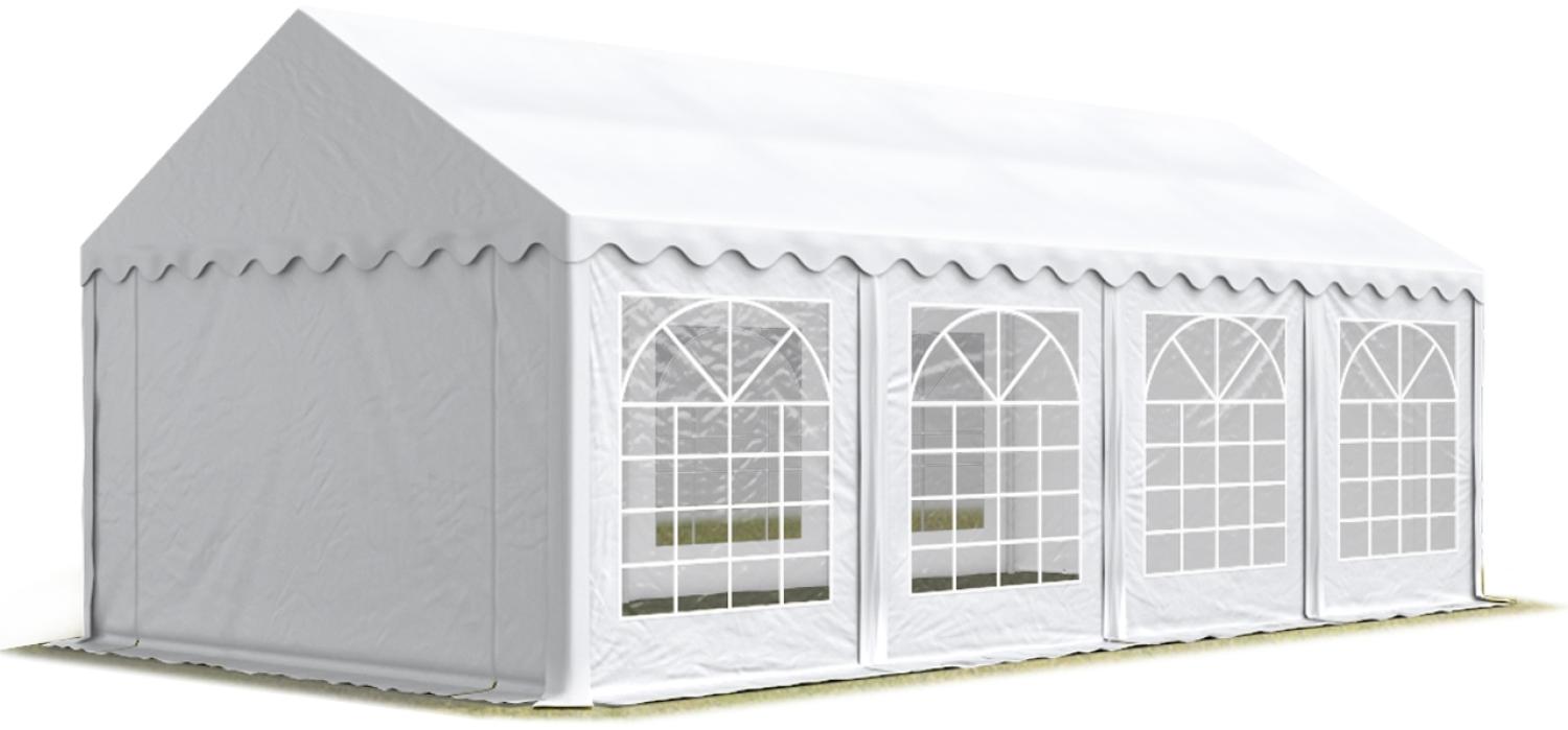 Party-Zelt Festzelt 3x9 m Garten-Pavillon -Zelt PVC Plane 700 N in weiß Wasserdicht Bild 1