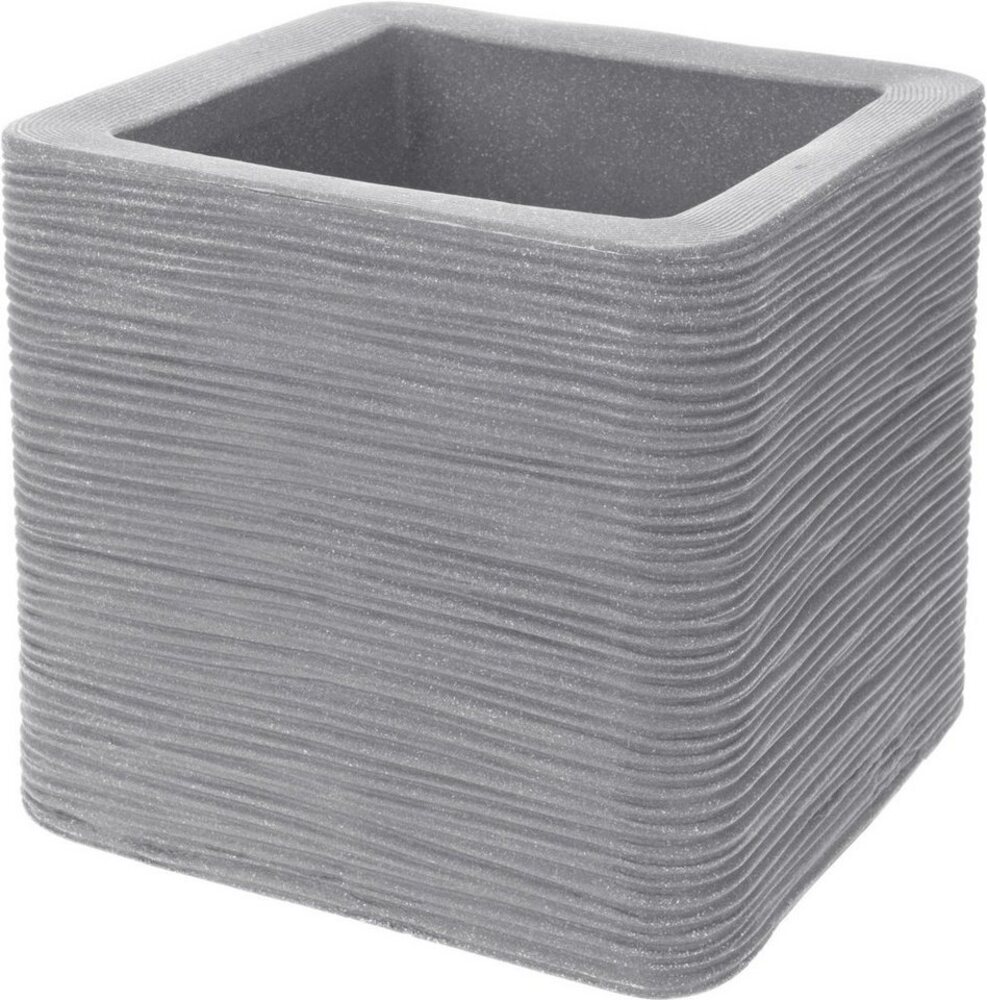 Kreher Pflanzkübel "Struktur Optik" 30x30x27 cm (Farbe wählbar) Bild 1