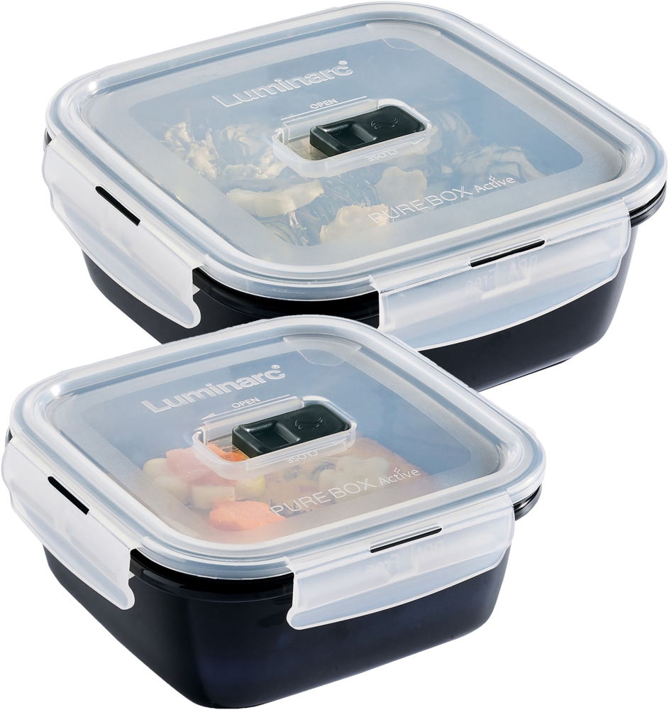 Black Box Schwarz, Aufbewahrungset 2-tlg (mo) Bild 1