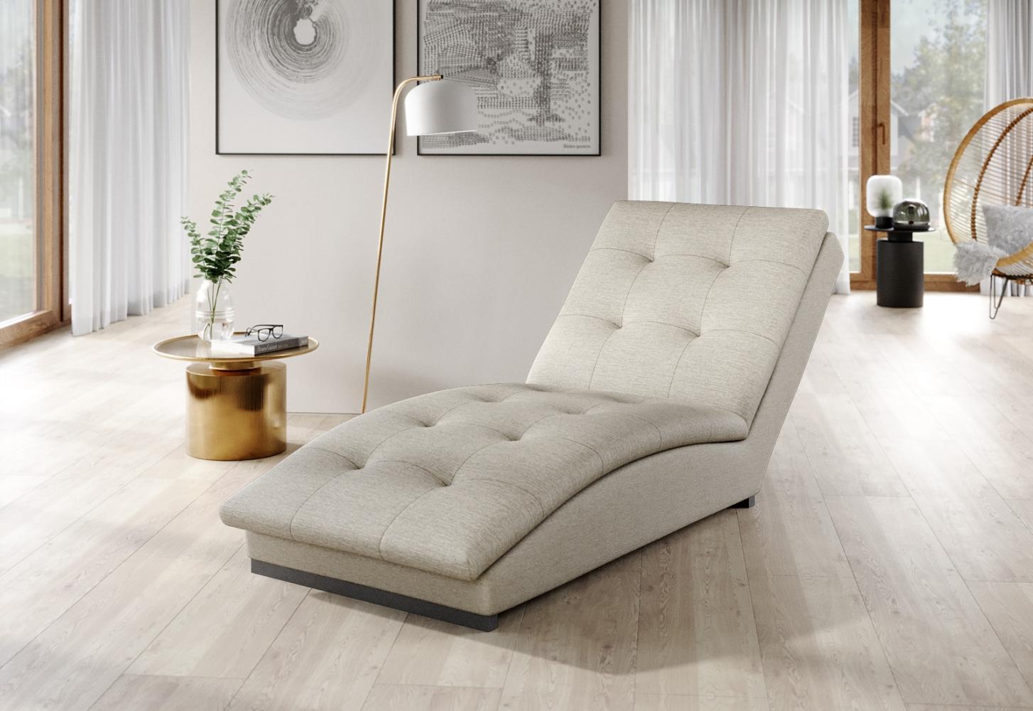 ELTAP 'Doro' Chaiselongue, 170 x 85 x 95 cm, Beige Bild 1