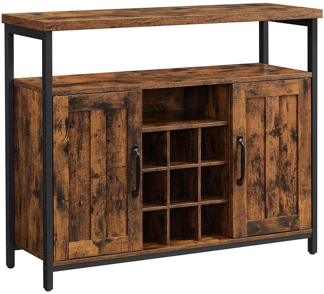 Küchenschrank, Sideboard mit Weinregal 100x35x81,4 cm Bild 1