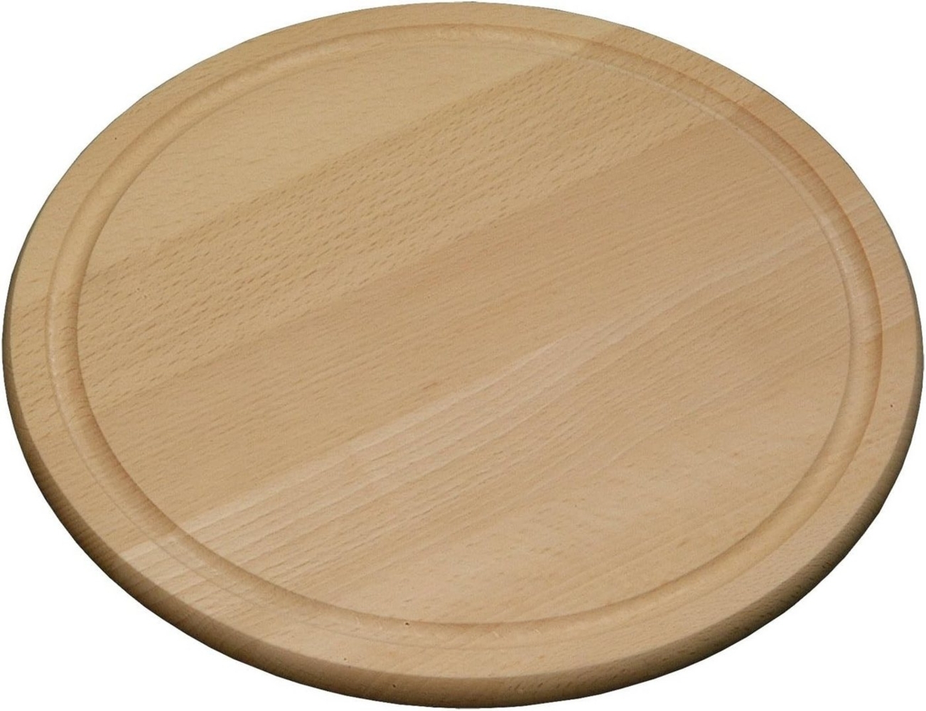 Fleischteller, Schneidebrett, Küchenbrett, Servierbrett, FSC-Buche, 25 cm rund Bild 1