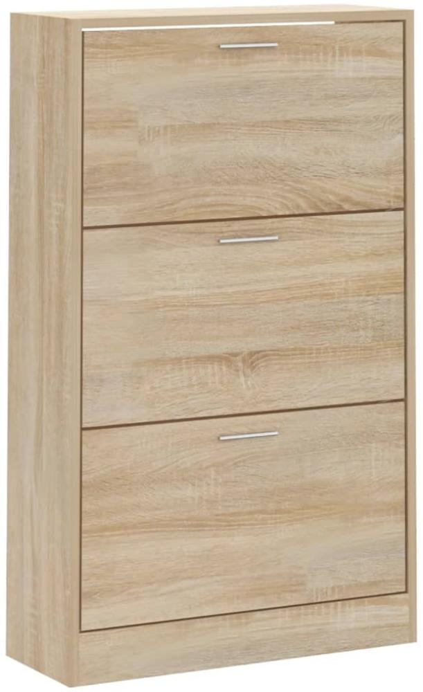 vidaXL Schuhschrank Sonoma-Eiche 63x24x103 cm Holzwerkstoff 342551 Bild 1