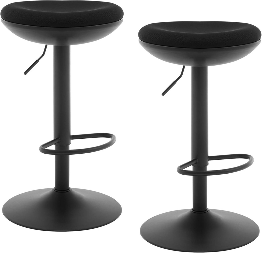 Woltu Barhocker (2 St), mit Fußstütze Metallgestell, höhenverstellbar drehbar Bild 1