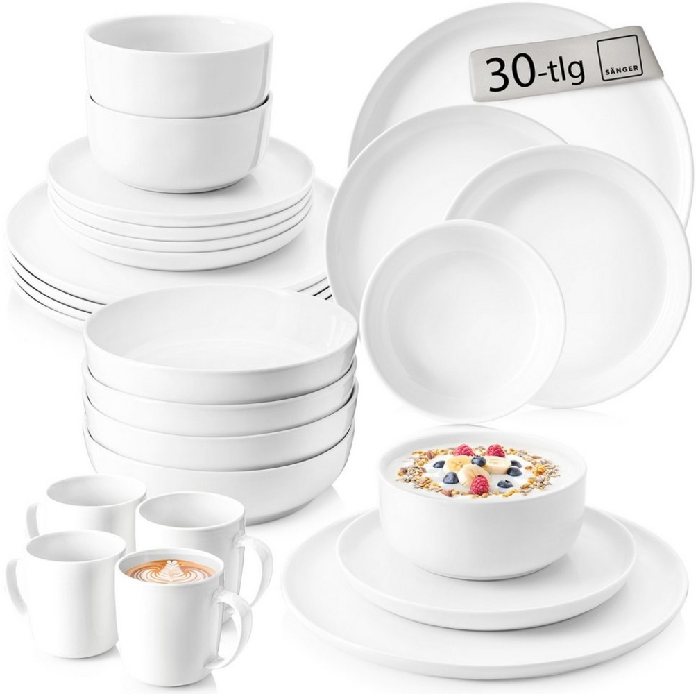 SÄNGER Porzellan Geschirrset Marlo 30-teilig für 6 Personen Bild 1