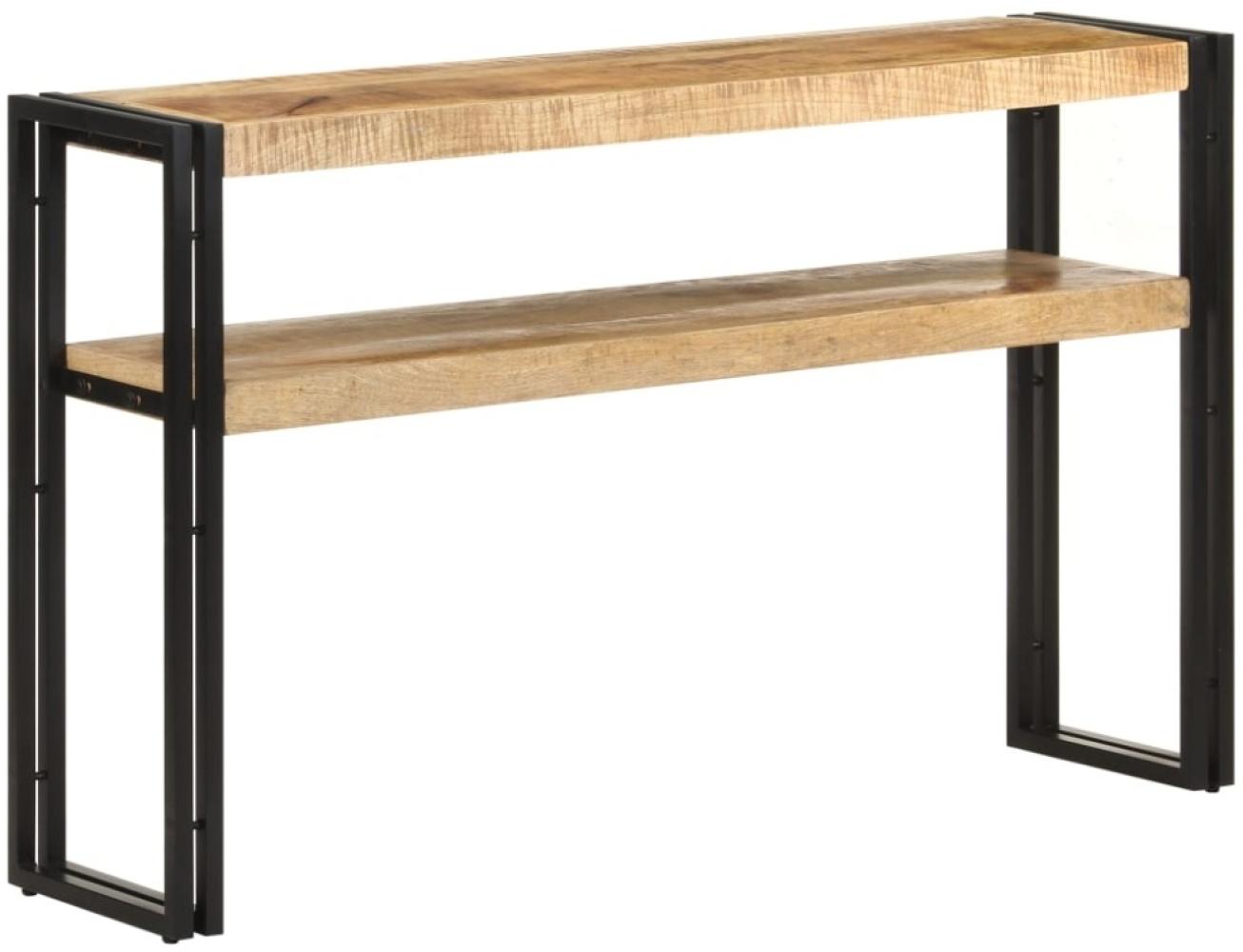 vidaXL Konsolentisch 120x30x75 cm Raues Mangoholz 321099 Bild 1