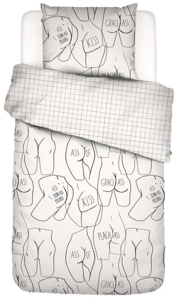Covers & Co Bettwäsche Ass If, Perkal, 2 teilig, mit Graphik-Print Bild 1