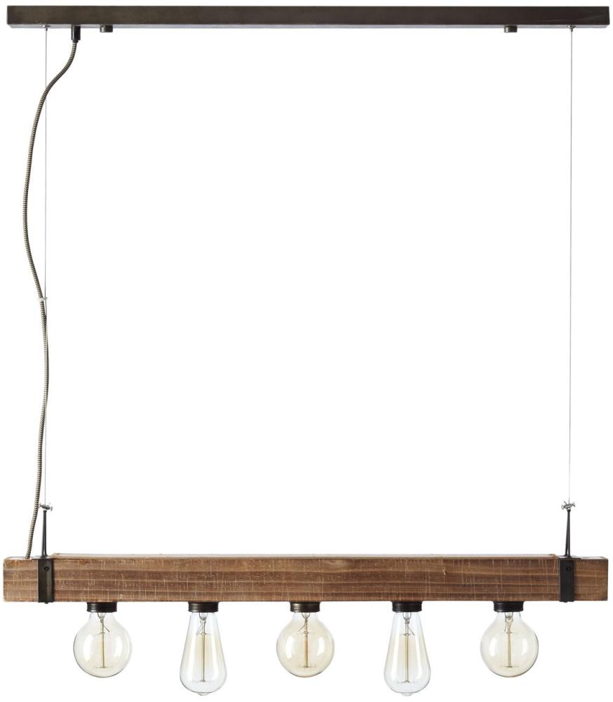 BRILLIANT Lampe Woodhill Pendelleuchte 5flg antik/schwarz | 5x A60, E27, 30W, g.f. Normallampen n. ent. | In der Höhe einstellbar | Für LED-Leuchtmittel geeignet Bild 1