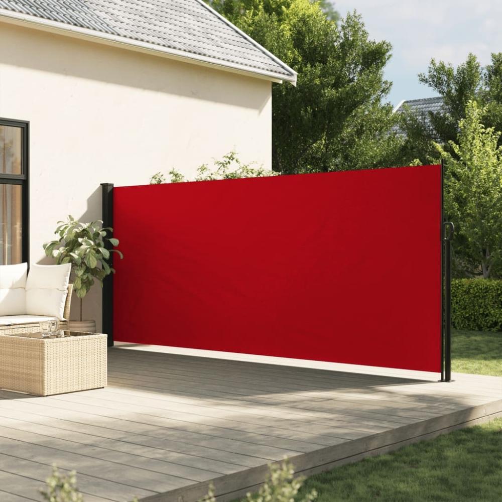 vidaXL Seitenmarkise Ausziehbar Rot 160x600 cm 4004522 Bild 1