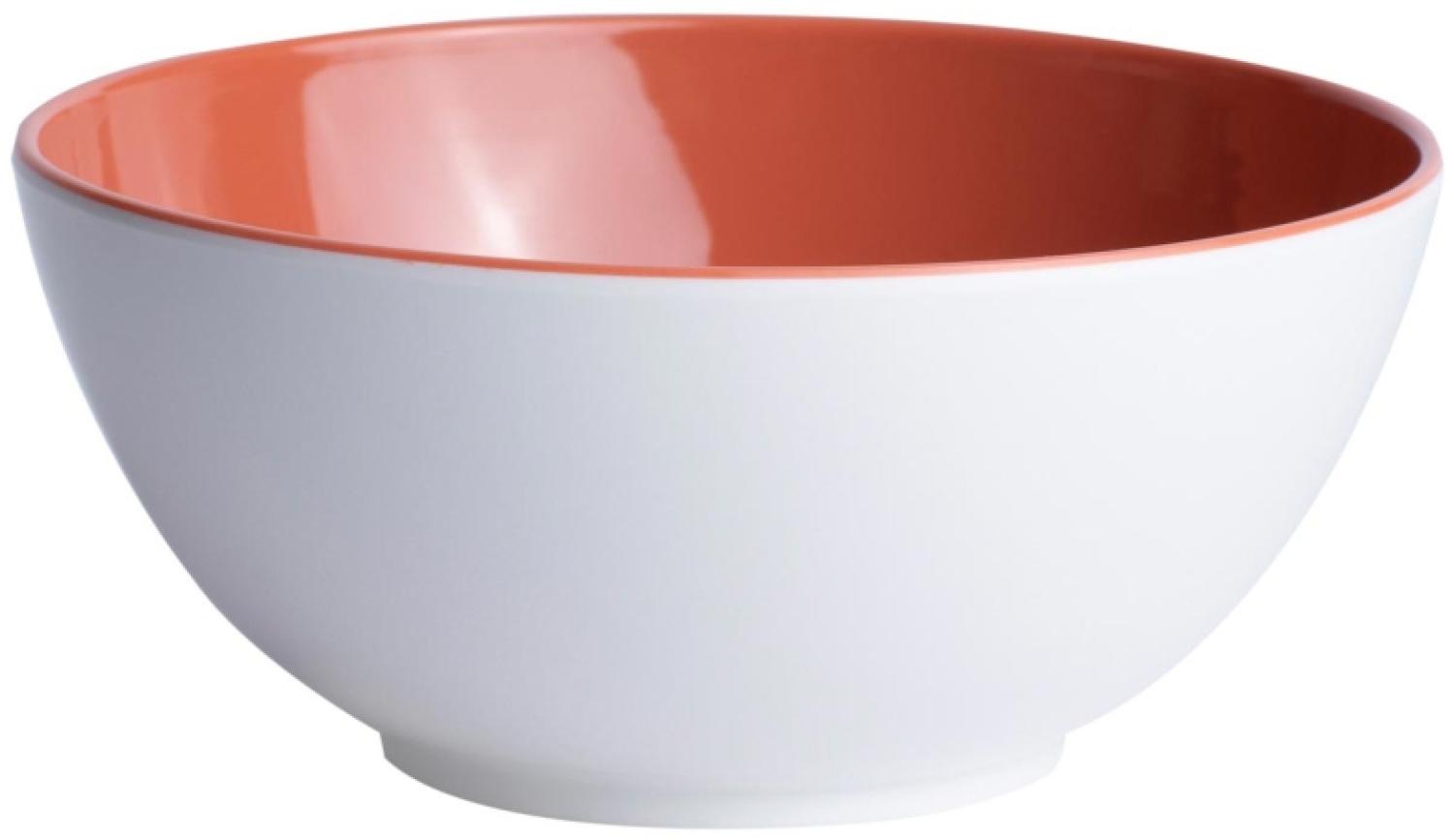 Salat Müsli Suppe Obst Schüssel klein, 15 cm, rund - Harmony Coral, Summer Edition einzeln Bild 1