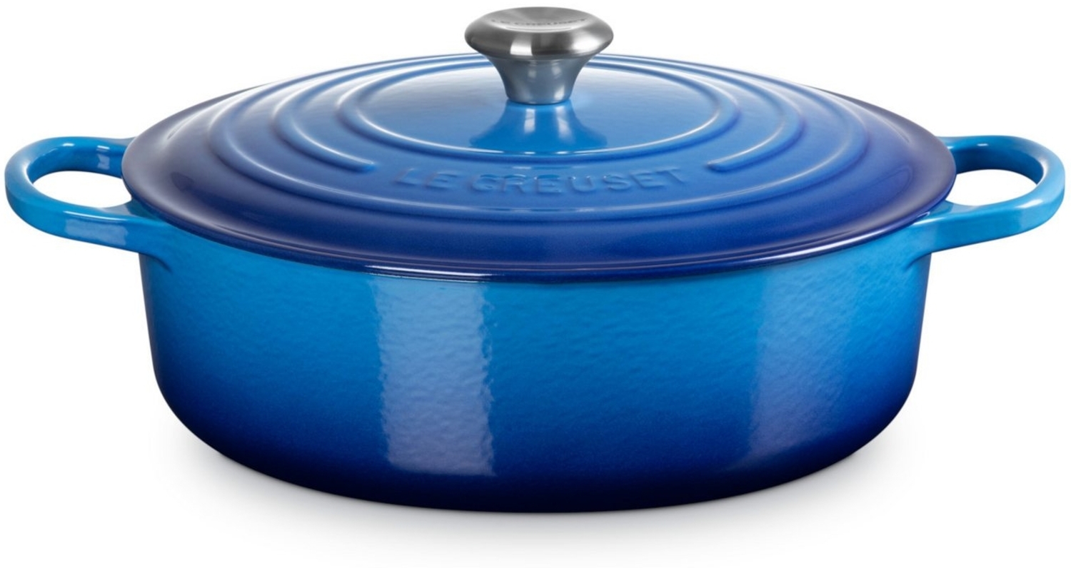 Le Creuset Gourmet-Bräter Signature 30 cm Azur - 29 bis 32 cm - Rot Bild 1