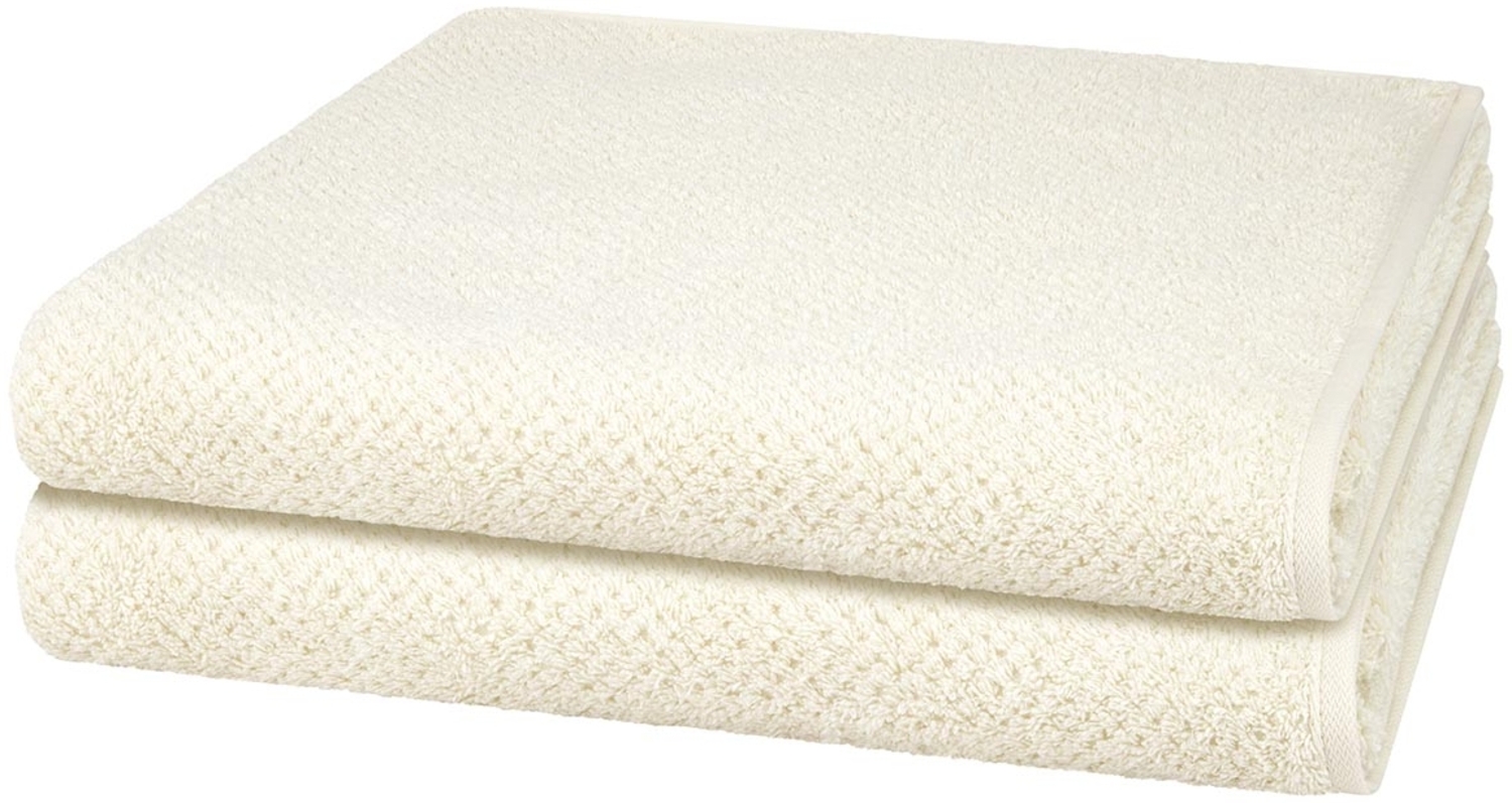 Cawö Pure 2 tlg. Frottier-Set - 2 X Duschtuch (80 X 150cm) - 494 g/m2 - Natur Bild 1
