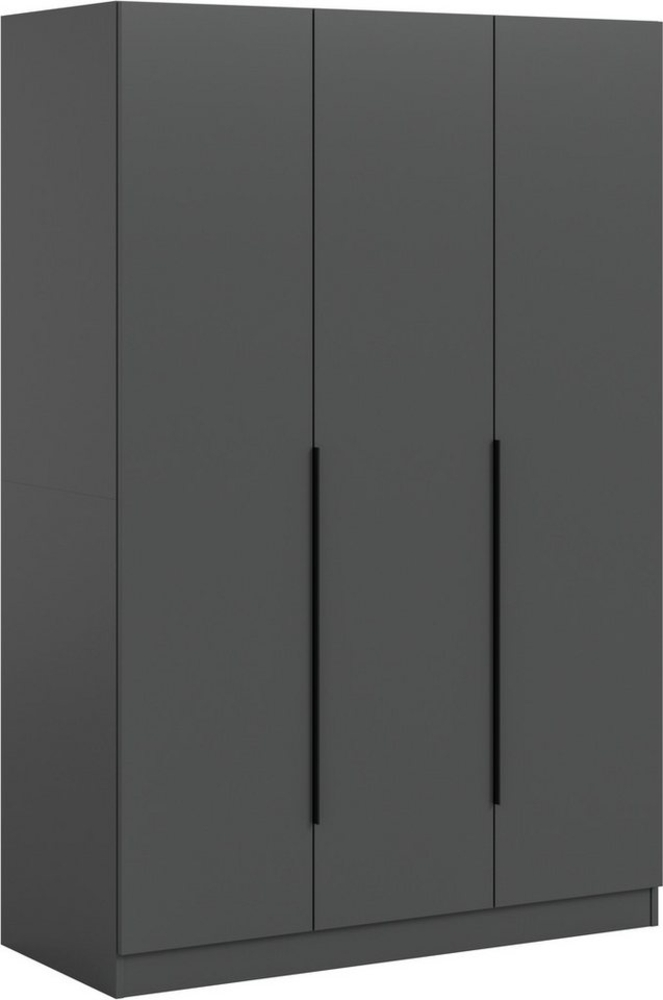 Home affaire Kleiderschrank Skarde Schlafzimmerschrank, Garderobe, Schrank, Bestseller (Otto Bestseller Garderobe Schlafzimmerschrank) Breite: 120 cm, anthrazit, Kleiderstange 4 Böden Bild 1