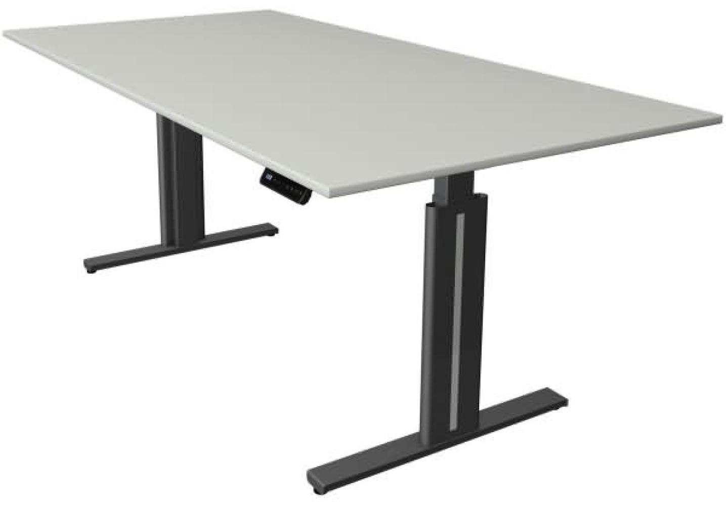 Kerkmann Schreibtisch Sitz- /Stehtisch Move 3 elegantt 200x100x72-120 cm Lichtgrau Bild 1