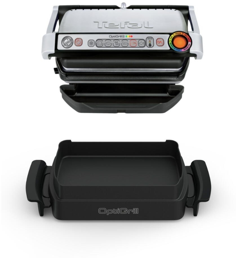 Tefal 'OptiGrill+ Snacking & Baking' GC714D, Kontaktgrill Bild 1