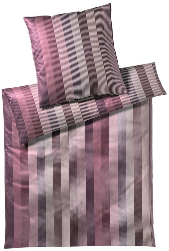 Elegante Bettwäsche Elegante Interlock Jersey Bettwäsche Brillant 3536-11 Mauve 135x200, Interlock Jersey, 2 teilig, Absolut bügelfrei Bild 1